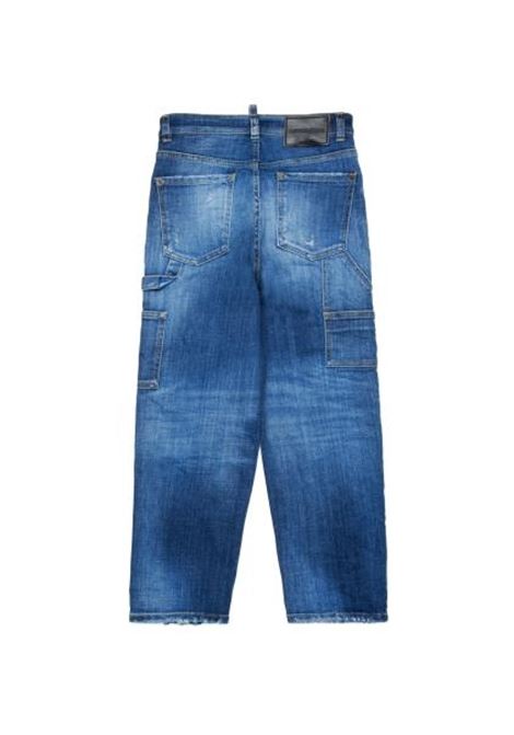 Jeans dritti a vita media DSQUARED2 JUNIOR | DQ2636 D0AAKDQ01